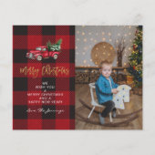 Papier Budget Joyeux Camion de Noël & Buffalo C Photo (Devant)