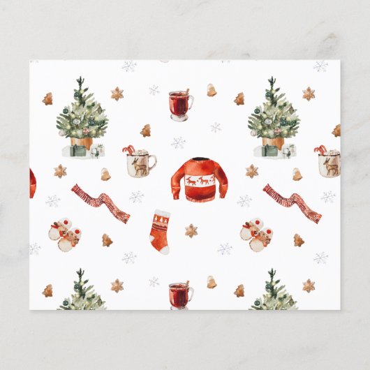 Papier Budget Joyeux Cookies de Noël & Traite Multi Photo (Dos)
