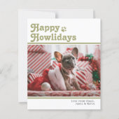 Papier BUDGET Joyeux Howlidays Pet Dog Christmas Card (Devant)