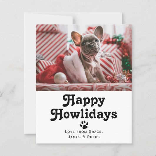 Papier BUDGET Joyeux Howlidays Pet Dog Noël (Devant)