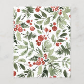 Papier Budget | Joyeux moments | Photo de Noël moderne 9 (Dos)