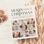 Papier Budget | Joyeux moments | Photo de Noël moderne 9<br><div class="desc">Partagez la joie de cette période de fêtes avec notre carte de crédit photo de Noël 'Joyeux Moments'. Ce design élégant et moderne présente "Joyeux Noël" dans une typographie serif élégante avec des ligaments et des fioritures artistiques. Aligné à droite, votre nom de famille est écrit en calligraphie manuscrite rouge...</div>