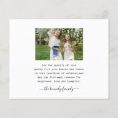 Papier Budget Joyeux Noël 5 Collage photo de famille (Dos)