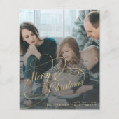 Papier Budget Joyeux Noël 5 photo collage salutations (Devant)