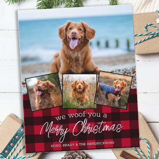 Papier Budget Joyeux Noël Animaux de compagnie Photo Roug
