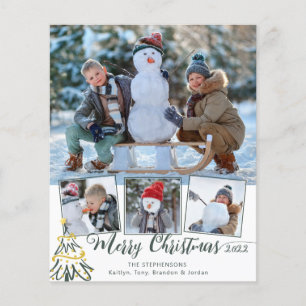 Papier Budget Joyeux Noël Arbre 4 année photo revue