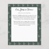 Papier Budget Joyeux Noël Arbre photo Année d'examen (Dos)