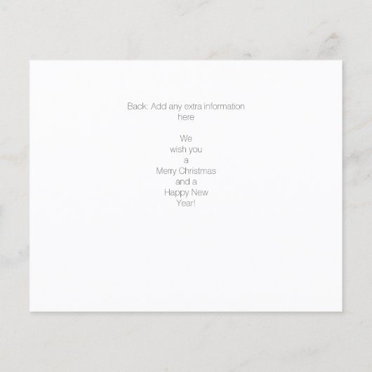 Papier Budget Joyeux Noël écriture moderne photo (Dos)