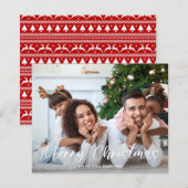 Papier Budget Joyeux Noël Fun Script Photo (Devant / Derrière)