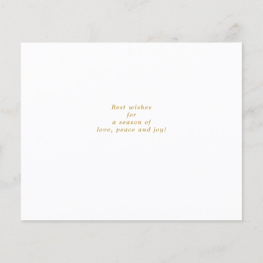 Papier Budget Joyeux Noël Gold Script Typographie (Dos)