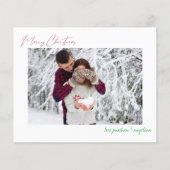 Papier Budget Joyeux Noël moderne minimaliste photo (Devant)