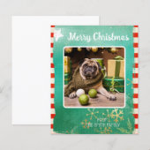 Papier Budget Joyeux Noël Pet Photo (Devant / Derrière)
