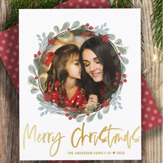 Papier Budget Joyeux Noël Photo Botanique