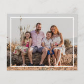 Papier Budget Joyeux Noël Photo Red Holiday Card (Dos)