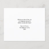 Papier Budget Joyeux Noël Script 8 Photo Holiday Card (Dos)