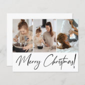 Papier Budget Joyeux Noël Script multiples photos (Devant / Derrière)