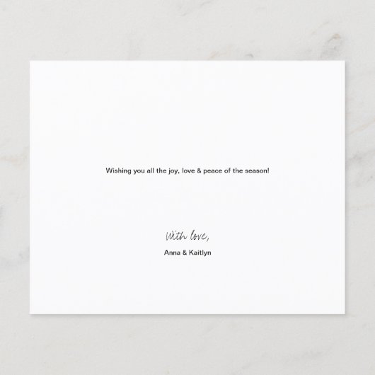 Papier Budget Joyeux Noël Script multiples photos (Dos)