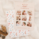 Papier Budget Joyeux Petits Moments 9 Photo Noël<br><div class="desc">Découvrez l'essence de la convivialité avec nos Cartes de budget photo de Noël "Joyeux petits moments". Le message est écrit en haut de la carte, avec "petit" écrit en calligraphie de script élégante, orné de simples fioritures à chaque extrémité. Ci-dessous, neuf photos de famille personnalisées sont disposées naturellement, comme si...</div>
