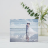 Papier Budget Joyeux Photo moderne vacances de Noël (Debout devant)