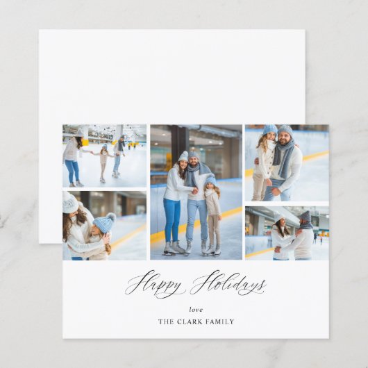 Papier Budget Joyeux Vacances Ele Chic 5 Photo (Devant / Derrière)