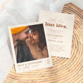 Papier Budget Just Love Cream Terracotta Retro Mariage
