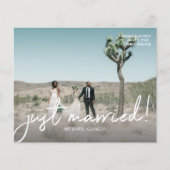 Papier Budget Juste Marié 4 Mariage photo Faire-part (Devant)