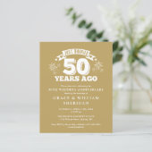 Papier Budget juste marié 50e anniversaire Invitation pho (Debout devant)