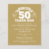 Papier Budget juste marié 50e anniversaire Invitation pho (Devant)