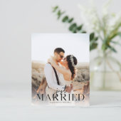 Papier Budget Juste Marié BT Photo Mariage Faire-part (Debout devant)