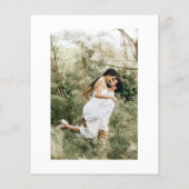 Papier Budget Juste Marié Photo Mariage Faire-part (Dos)