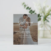 Papier Budget Juste Marié Photo Mariage Faire-part (Debout devant)