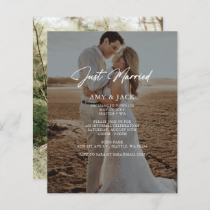 Papier Budget Juste Marié Photo Mariage Faire-part