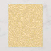 Papier Budget Kangaroo Yellow Baby shower Invitation (Dos)