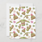 Papier Budget Laid sweat de Noël invitation (Dos)