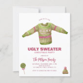 Papier Budget Laid sweat de Noël invitation (Devant)