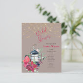 Papier BUDGET Lanterne de Noël Poinsettia Evergreens (Debout devant)