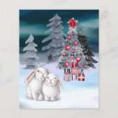 Papier BUDGET Lapin Lapin Scène Arbre de Noël (Devant)
