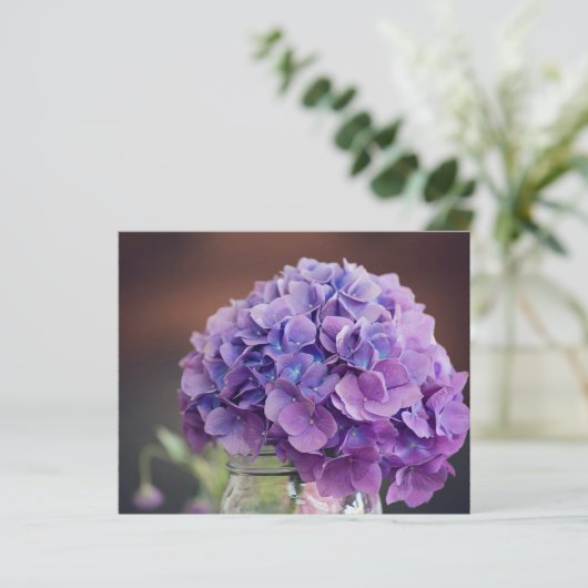 Papier Budget Lavande Purple Hydrangea (Debout devant)