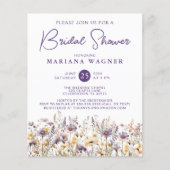 Papier Budget Lavender Fête des mariées Fleur sauvage bei (Devant)
