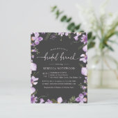 Papier Budget Lavender Garden Bridal Brunch Invitation (Debout devant)