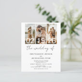 Papier Budget Le code QR Mariage Invitation (Debout devant)