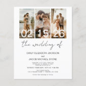 Papier Budget Le code QR Mariage Invitation (Devant)