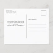 Papier Budget Léger Ligne bleue Faire-part de mariage de (Dos)