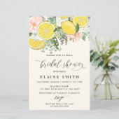 Papier Budget Lemon Lime Citrus Bridal Shower Invitation (Debout devant)