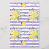 Papier Budget Lemon Lime Citrus Bridal Shower Invitation (Dos)