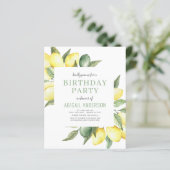 Papier Budget Lemon N'Importe Quel Âge Anniversaire Fête  (Debout devant)