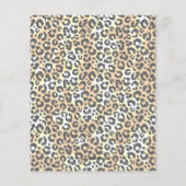 Papier Budget Leopard 50e anniversaire Invitations (Dos)
