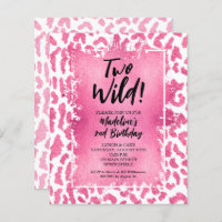 Budget Leopard Two Wild 2e Anniversaire Invitation