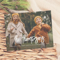 Budget Lettre à la main Nom de famille 2 Fête phot