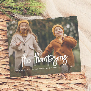 Papier Budget Lettre à la main Nom de famille 2 Fête phot